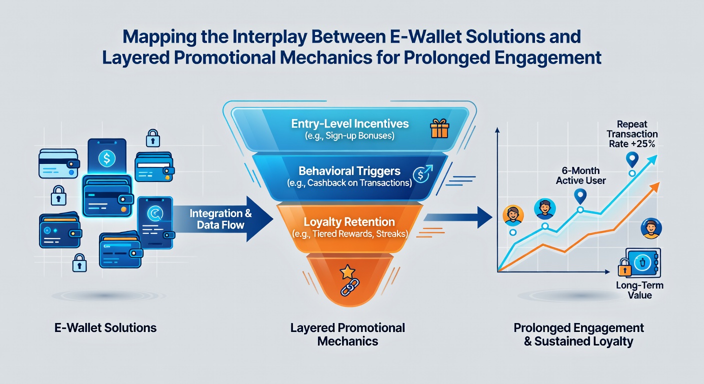 Darstellung von gestaffelten Bonusmechanismen kombiniert mit E-Wallet-Transaktionen für Slots